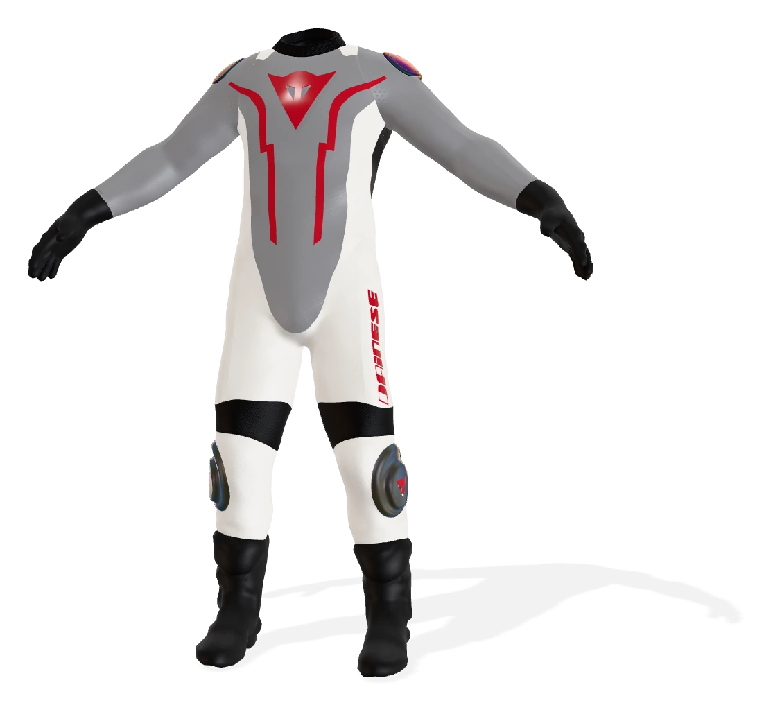 Tuta Dainese con pannelli e dettagli personalizzabili
