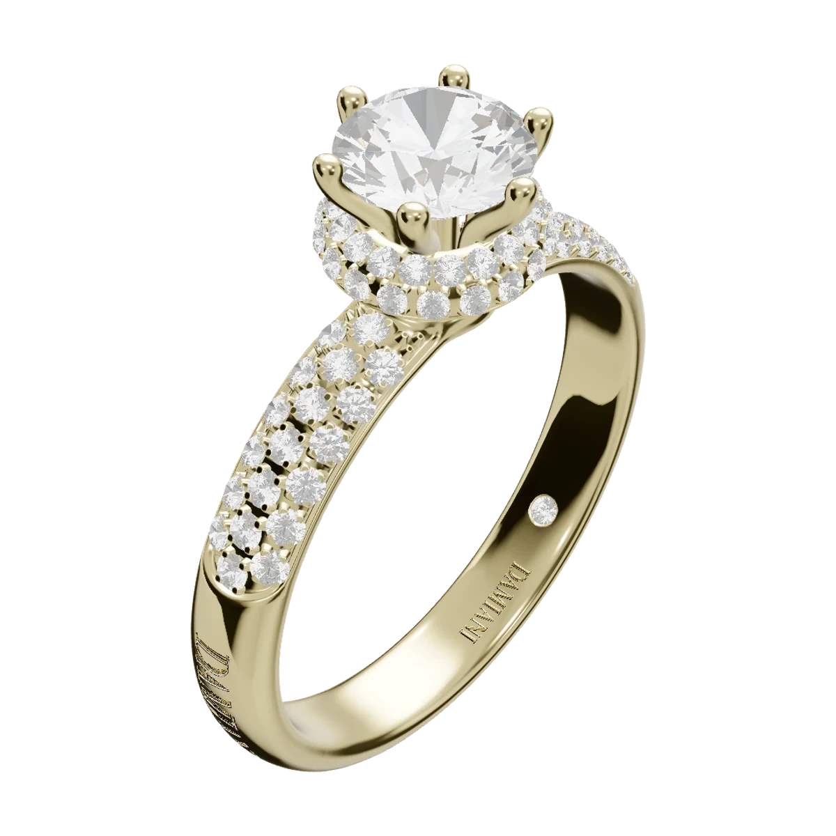 Anello Damiani Minou in oro giallo con diamante