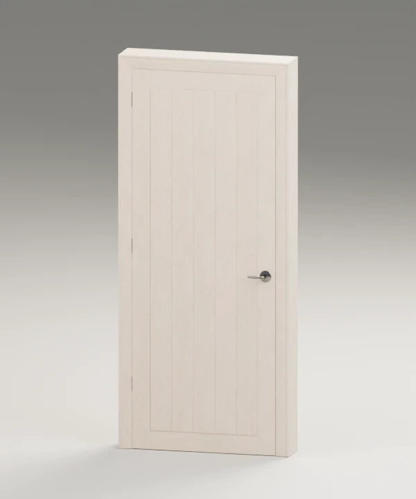 Porta interna con pannello, telaio e maniglia configurabili
